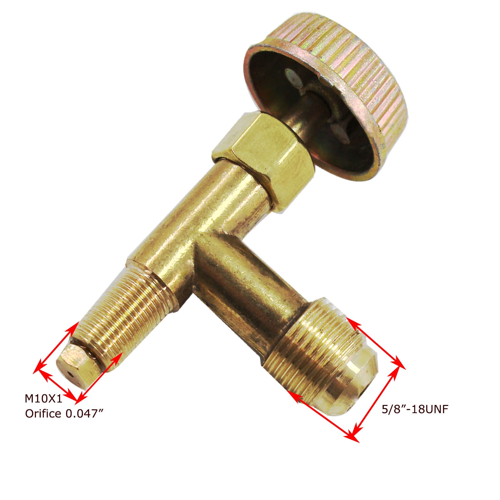 Propane burner control outlet valve